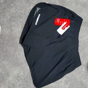 black bcg running shorts